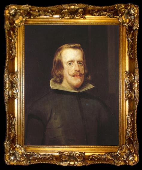 framed  Diego Velazquez Portrait de Philippe IV en buste (df02), ta009-2
